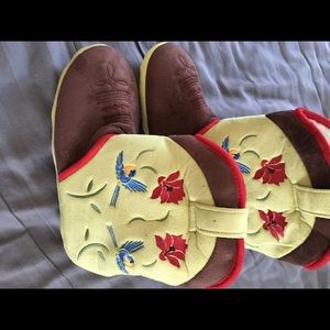 CicciaBella cowboy boot slippers